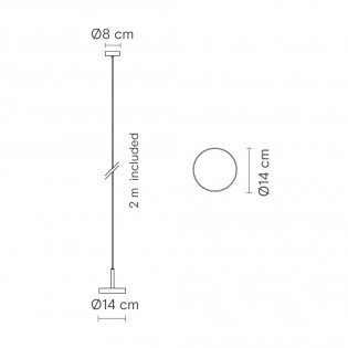Suspension LED Rafaela Mono 2700K (11.80W)
