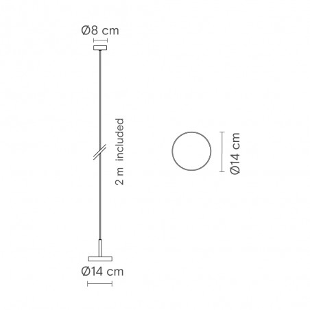 Suspension LED Rafaela Mono 2700K (11.80W)
