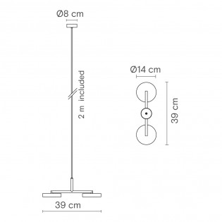 Suspension LED Rafaela Duo 2700K (23.60W)