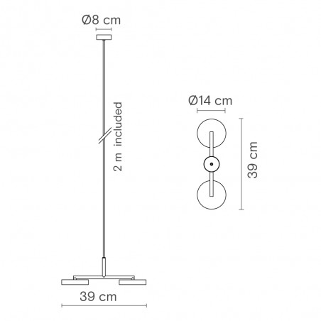 Suspension LED Rafaela Duo 2700K (23.60W)