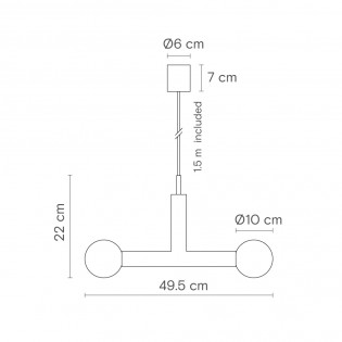 Lampe de plafond Rigoberta Trio Albâtre