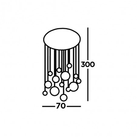 Lampe de suspension LED Planets (14x7W)
