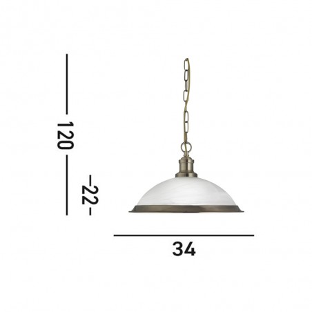 Lampe de plafond Bistro