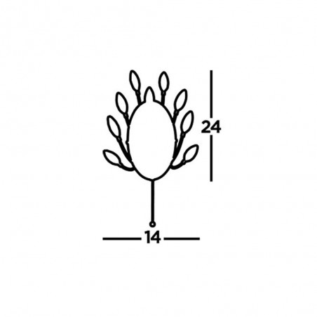 Applique Murale Peacock (2 lumieres)