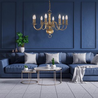 Lustre Flemish (8 lumieres)