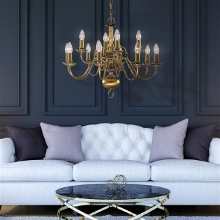 Lustre Flemish (12 lumieres)