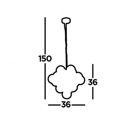 Lampe de plafond Berry (17 lumieres)