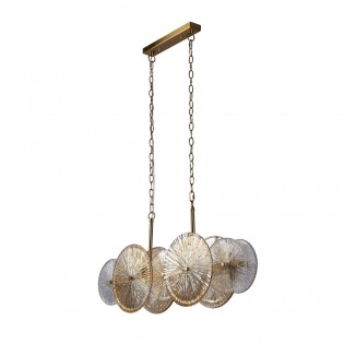 Lampe de plafond Wagon Wheel (10 lumieres)