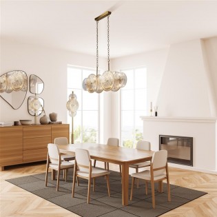 Lampe de plafond Wagon Wheel (10 lumieres)