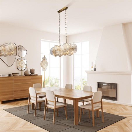 Lampe de plafond Wagon Wheel (10 lumieres)