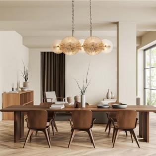 Lampe de plafond Wagon Wheel (10 lumieres)
