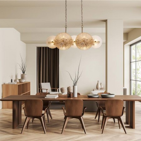 Lampe de plafond Wagon Wheel (10 lumieres)