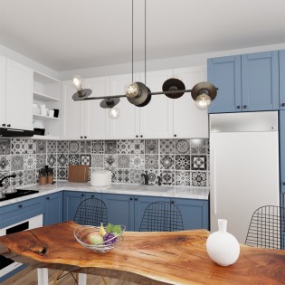 Lampe de plafond Dampur (6 lumieres)