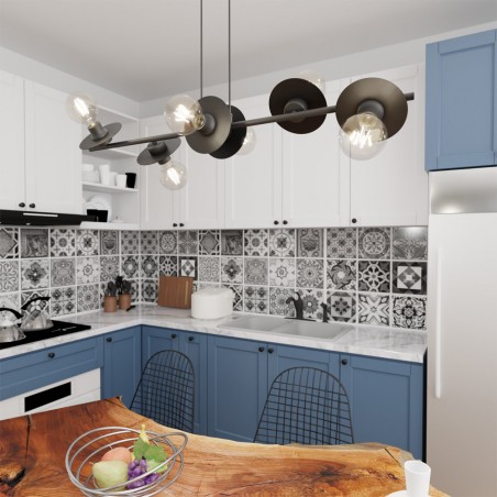 Lampe de plafond Dampur (6 lumieres)
