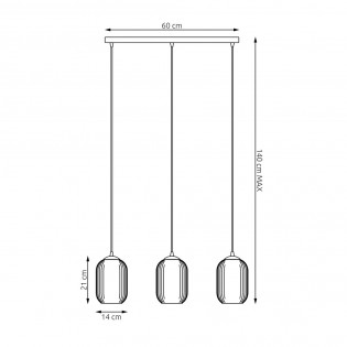 Lampe de suspension Valdi (3 lumieres)