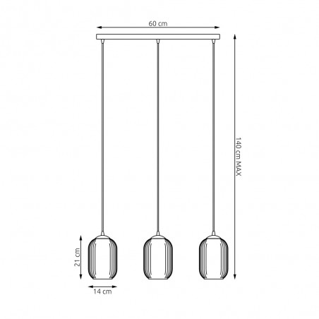 Lampe de suspension Valdi (3 lumieres)