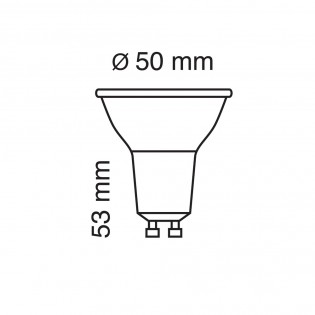 Ampoule LED GU10 Verre (6W)