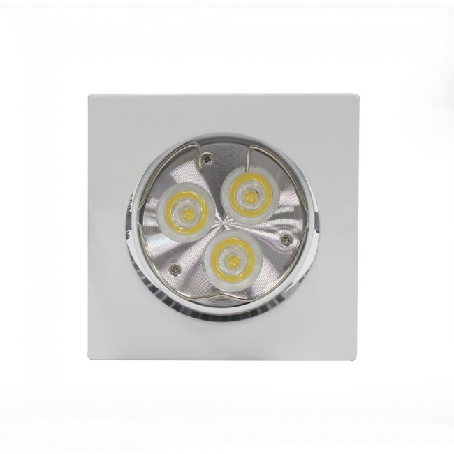 Luminaire encastré carre et inclinable