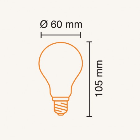 Ampoule LED A60 E27 Milky Class A (7W)