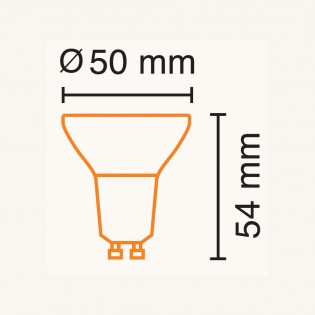 Ampoule LED GU10 Verre Classe A (2,5W)