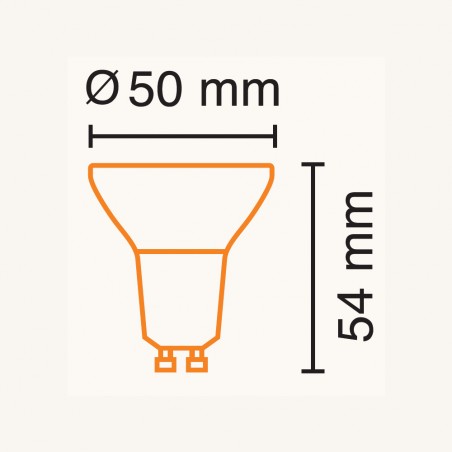 Ampoule LED GU10 Verre Classe A (2,5W)