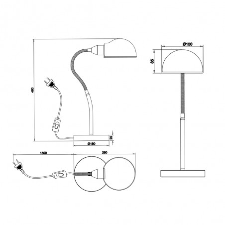 Lampe de bureau Perry