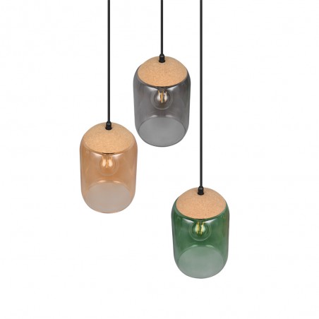 Lampe de suspension Cork (3 lumieres)