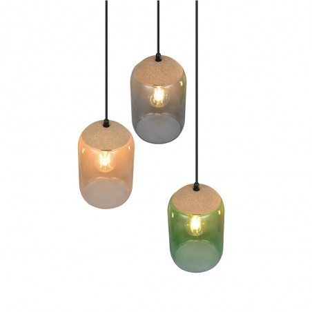 Lampe de suspension Cork (3 lumieres)