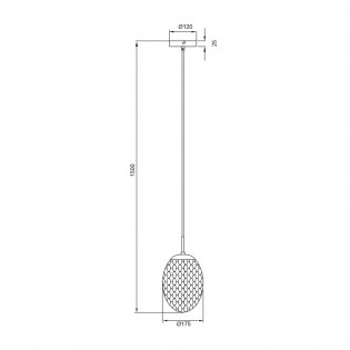 Lampe de suspension Facette