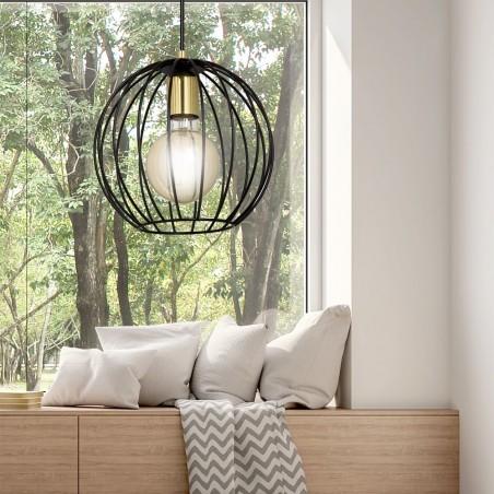 Lampe de plafond Balora Noir