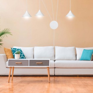 Applique Murale Cerremo Blanc (3 lumieres)