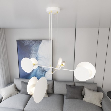 Lampe de plafond Denis Blanc (4 lumieres)