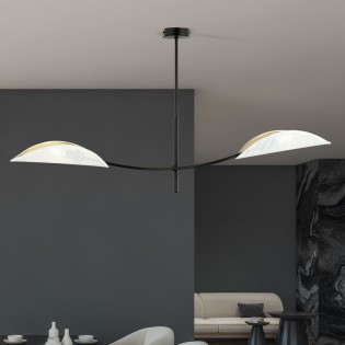 Lampe de plafond Flik Blanc (2 lumieres)