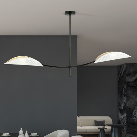 Lampe de plafond Flik Blanc (2 lumieres)