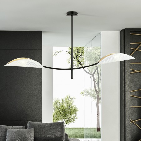 Lampe de plafond Flik Blanc (2 lumieres)