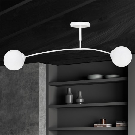 Plafonnier Mobis Blanc (2 lumieres)