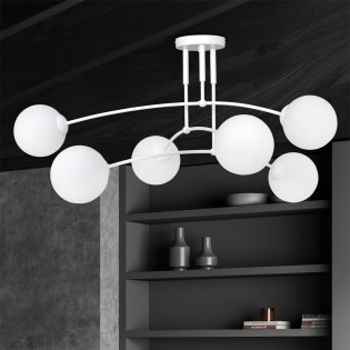 Plafonnier Mobis Blanc (6 lumieres)