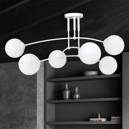 Plafonnier Mobis Blanc (6 lumieres)