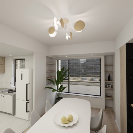 Plafonnier Olante Blanc (4 lumieres)