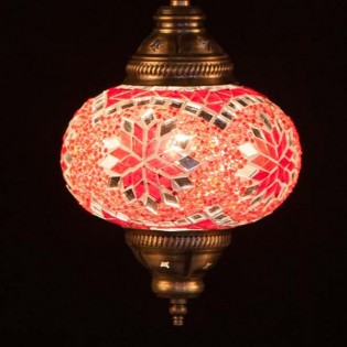 Lámpara Turca KolyeI55 (rojo)