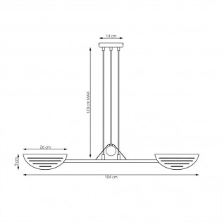 Lustre Urtado (4 lumieres)