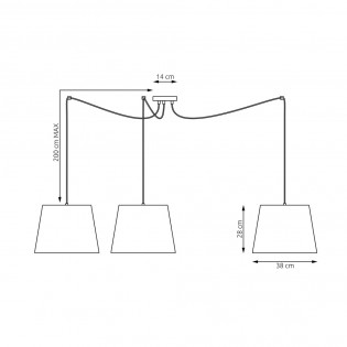 Lampe de suspension Astoria (3 lumieres)