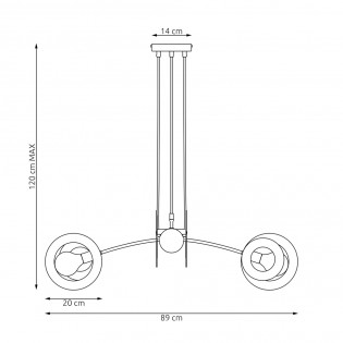 Lampe de plafond Zenda (4 lumieres)