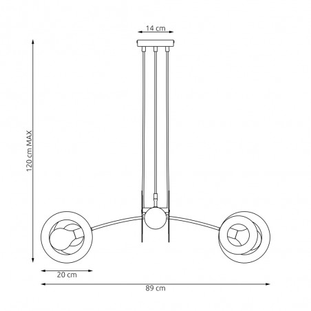 Lampe de plafond Zenda (4 lumieres)