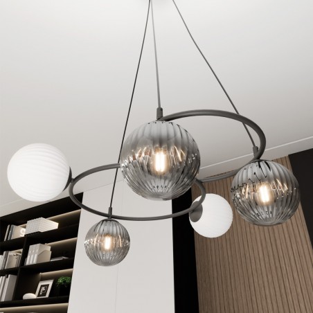 Lampe de plafond Pensal Mix (5 lumieres)