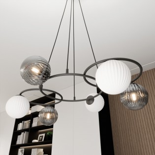 Lampe de plafond Pensal Mix (6 lumieres)
