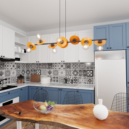 Lampe de plafond Dampur (8 lumieres)