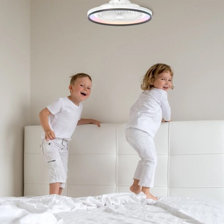 Ventilateur de plafond LED Elisi CCT RGB (30W)