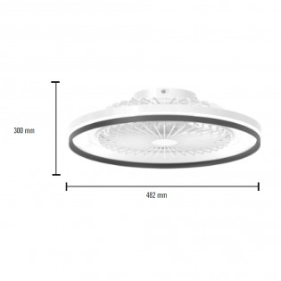 Ventilateur de plafond LED Elisi CCT RGB (30W)