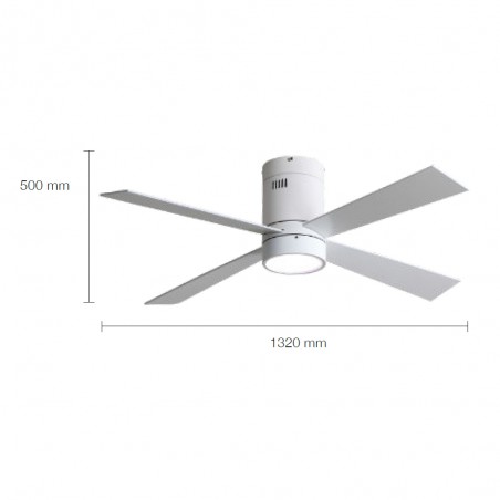 Ventilateur de plafond LED Buster CCT Dim (22W)